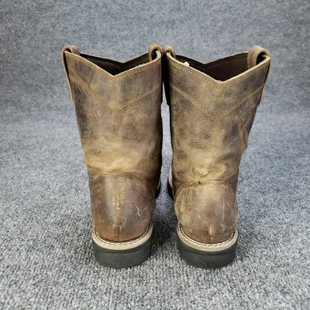 Smoky Mountain Boots Youth Big Kid Size 2R Brown Distressed Brown Leather‎ 3918C